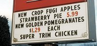 Marquis Sign, Changeable Letters