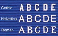 Tabbee Bulletin Board/Directory Letters