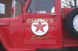 antique truck lettering, Dallas Center, Iowa