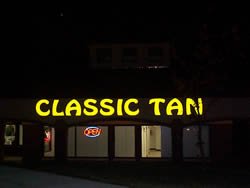 Channel Letters on Raceway