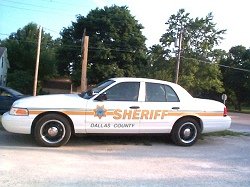 Dallas County Sheriff Patrol Car Lettering, Adel, Iowa