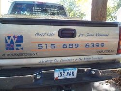 Truck lettering and graphics